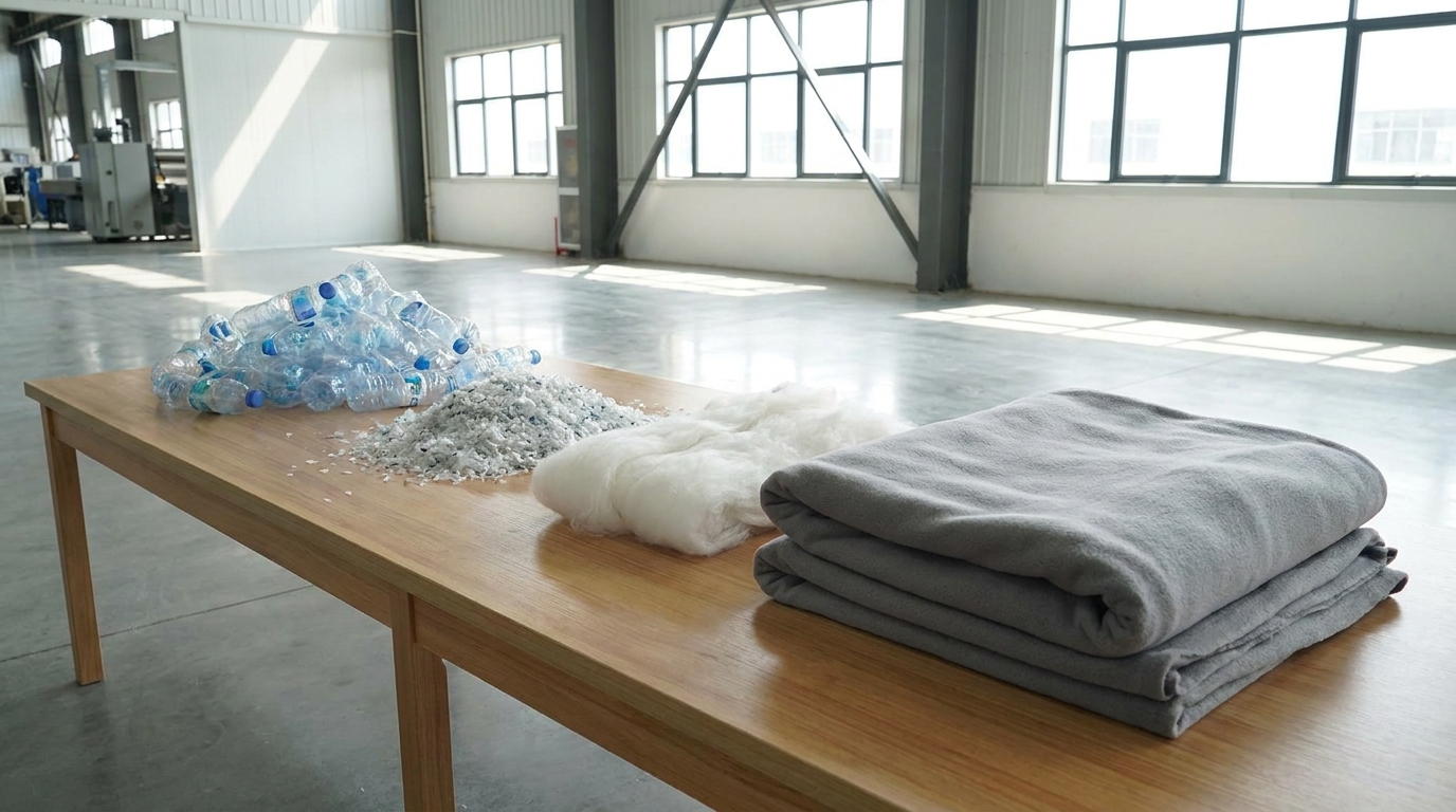 recycled polyester fleece soft plush