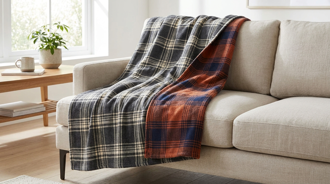 reversible flannel blanket reversible lightweight