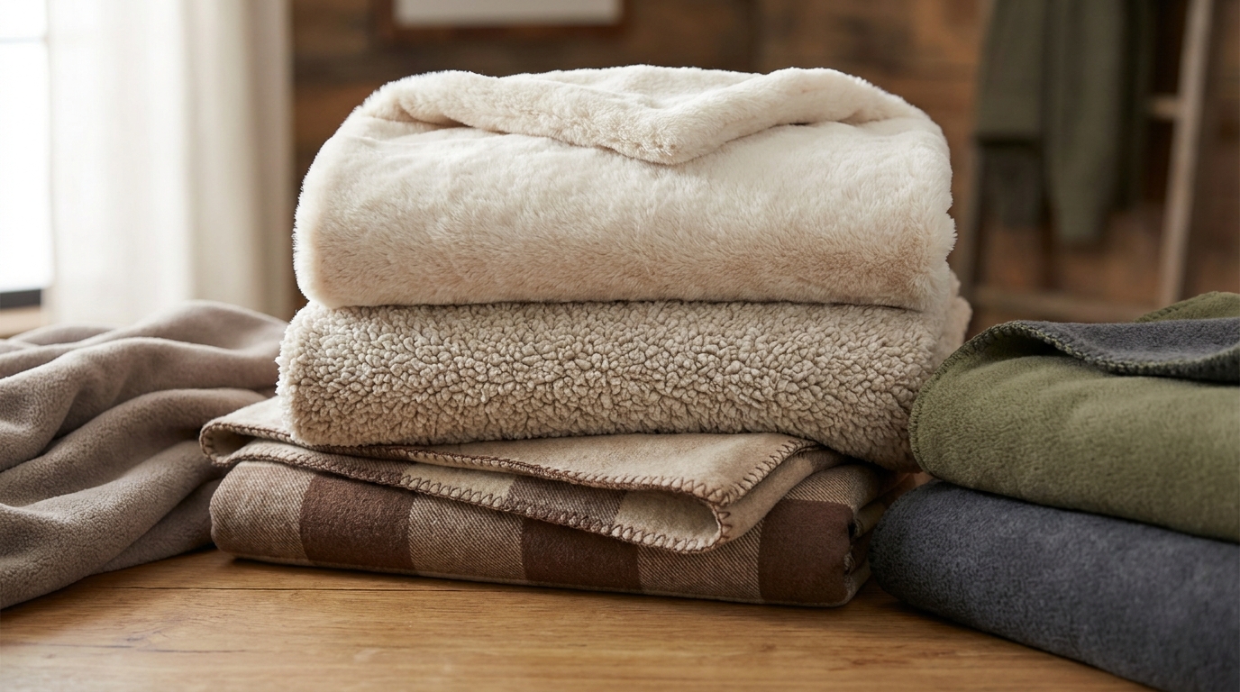 cushion cover fabric flannel sherpa