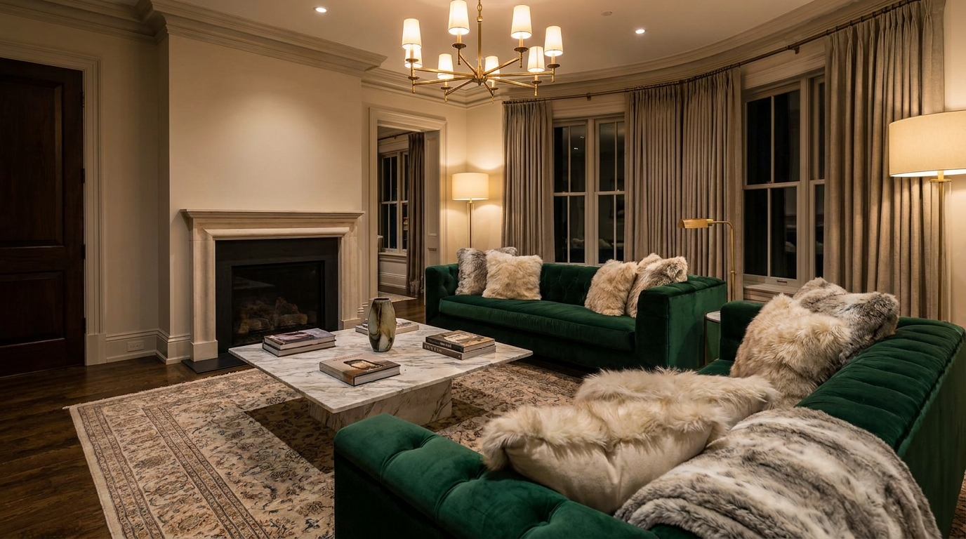 faux fur cushions luxury emerald