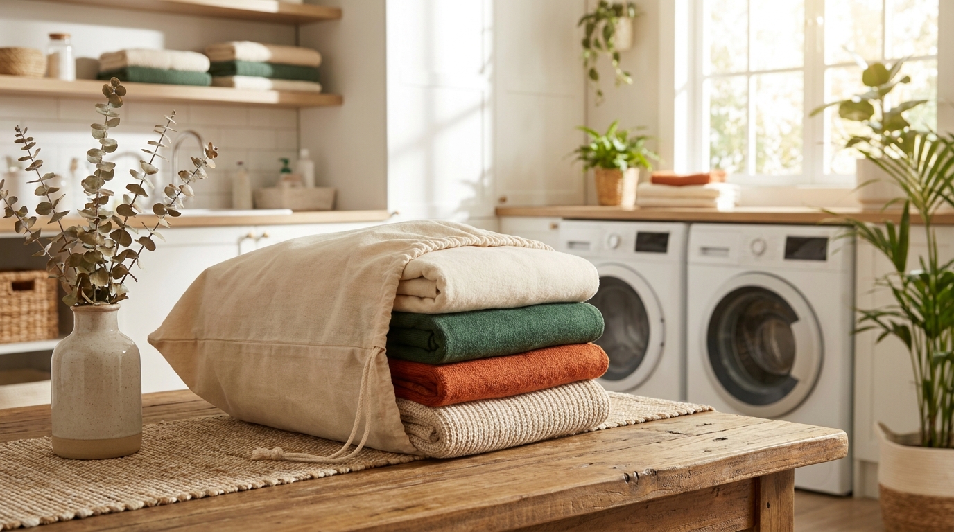 winter bed sheets clean folded